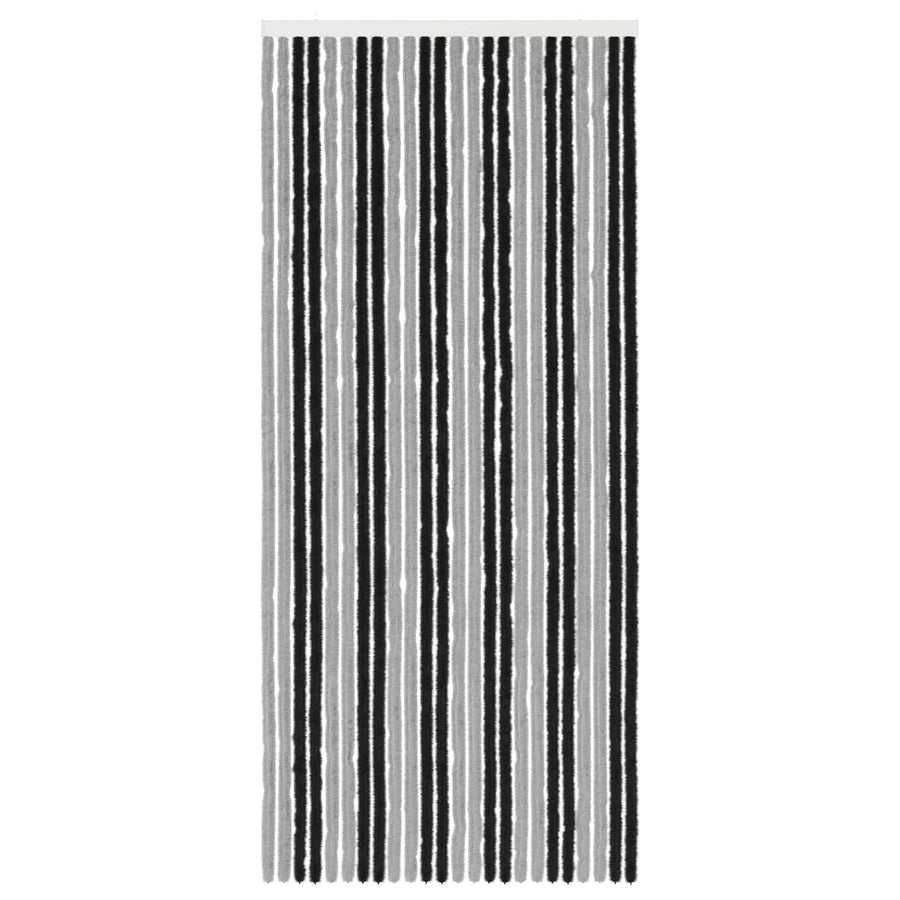 Insecten Gordijn Chenille Grijs en zwart 100 x 230 cm 100% PP