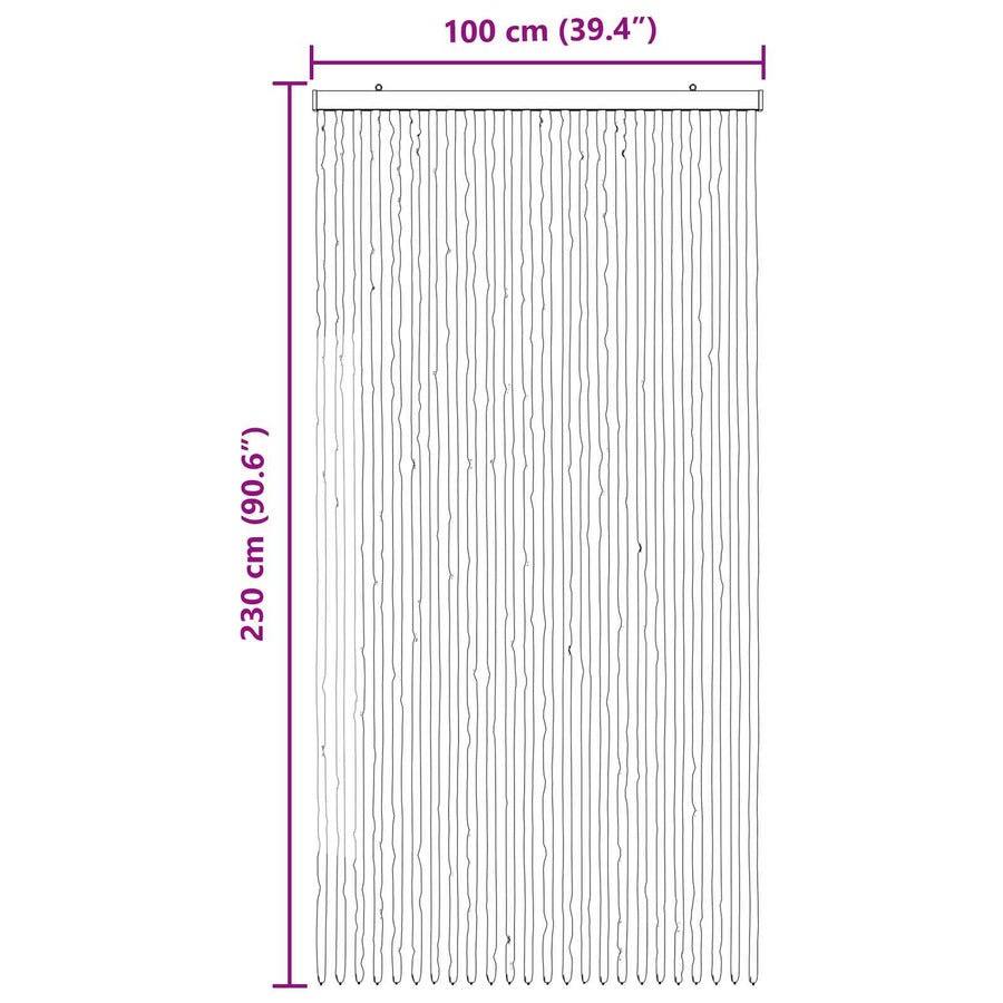 Insecten Gordijn Chenille Grijs en zwart 100 x 230 cm 100% PP
