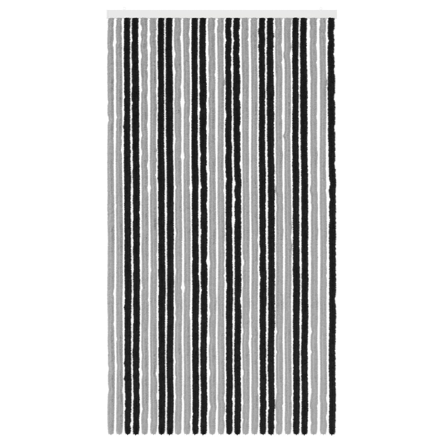 Insecten Gordijn Chenille Grijs en zwart 118 x 220 cm 100% PP