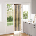 Insectengordijn 56x200 cm chenille donkerbruin beige