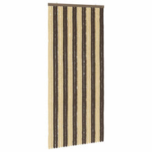Insecten Gordijn Chenille Donkerbruin, Beige 100 x 220 cm