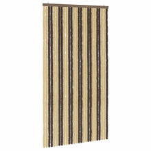 Insecten Gordijn Chenille Donkerbruin, Beige 118 x 220 cm