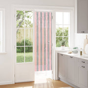 Insectengordijn 56x185 cm zilvergrijs roze