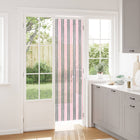 Insectengordijn 56x200 cm zilvergrijs roze