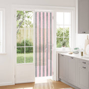 Insectengordijn 56x200 cm zilvergrijs roze