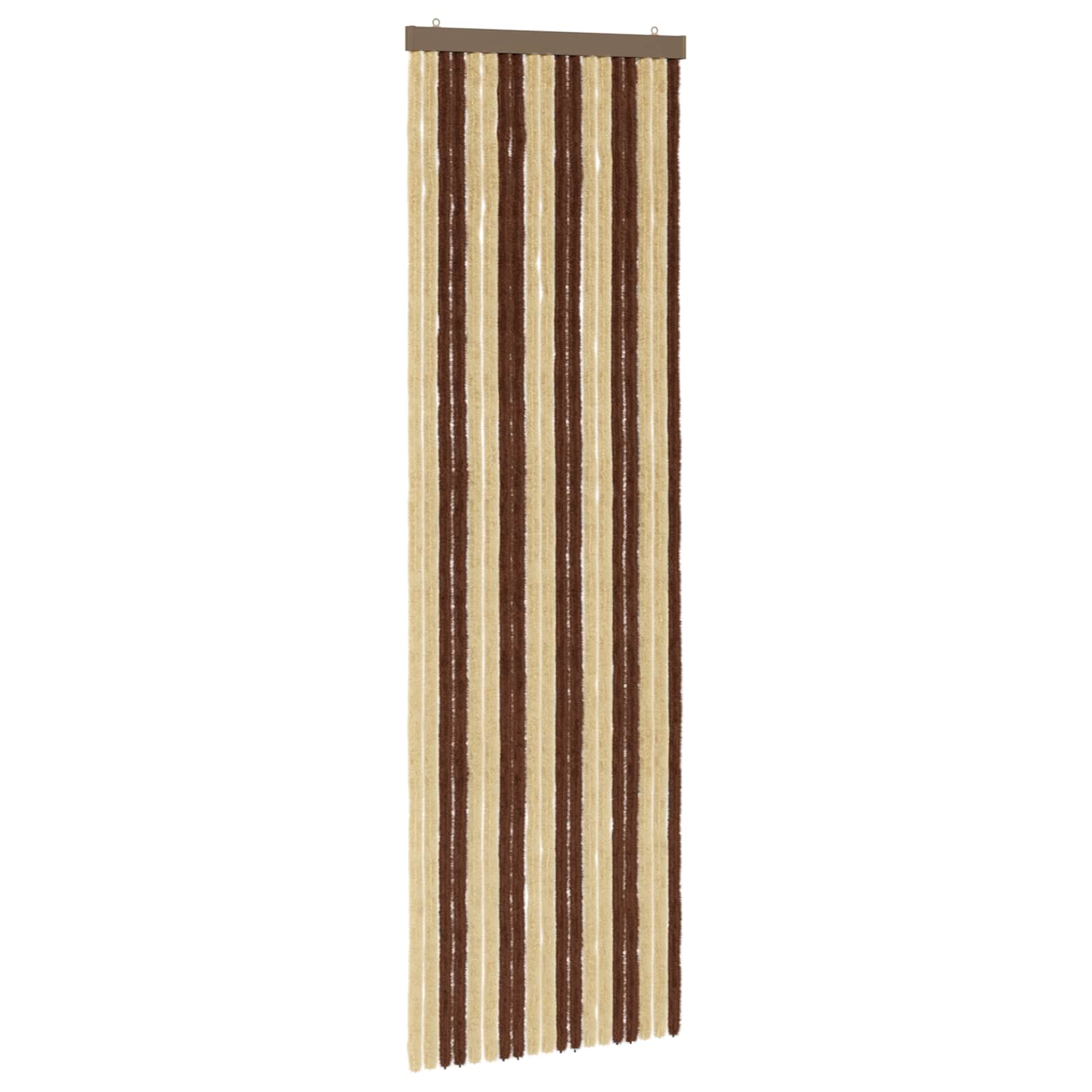 Insecten Gordijn Chenille Bruin en beige 56 x 185 cm 100% PP