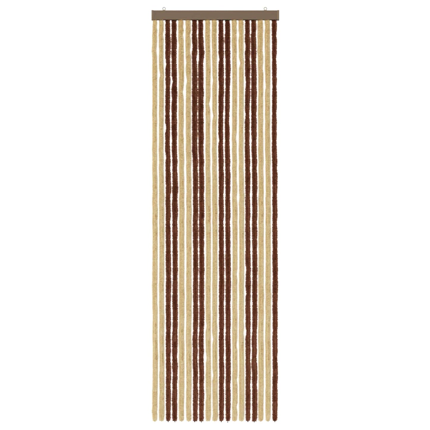 Insecten Gordijn Chenille Bruin en beige 56 x 185 cm 100% PP