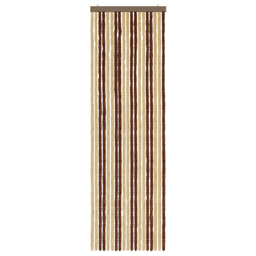 Insecten Gordijn Chenille Bruin en beige 56 x 185 cm 100% PP