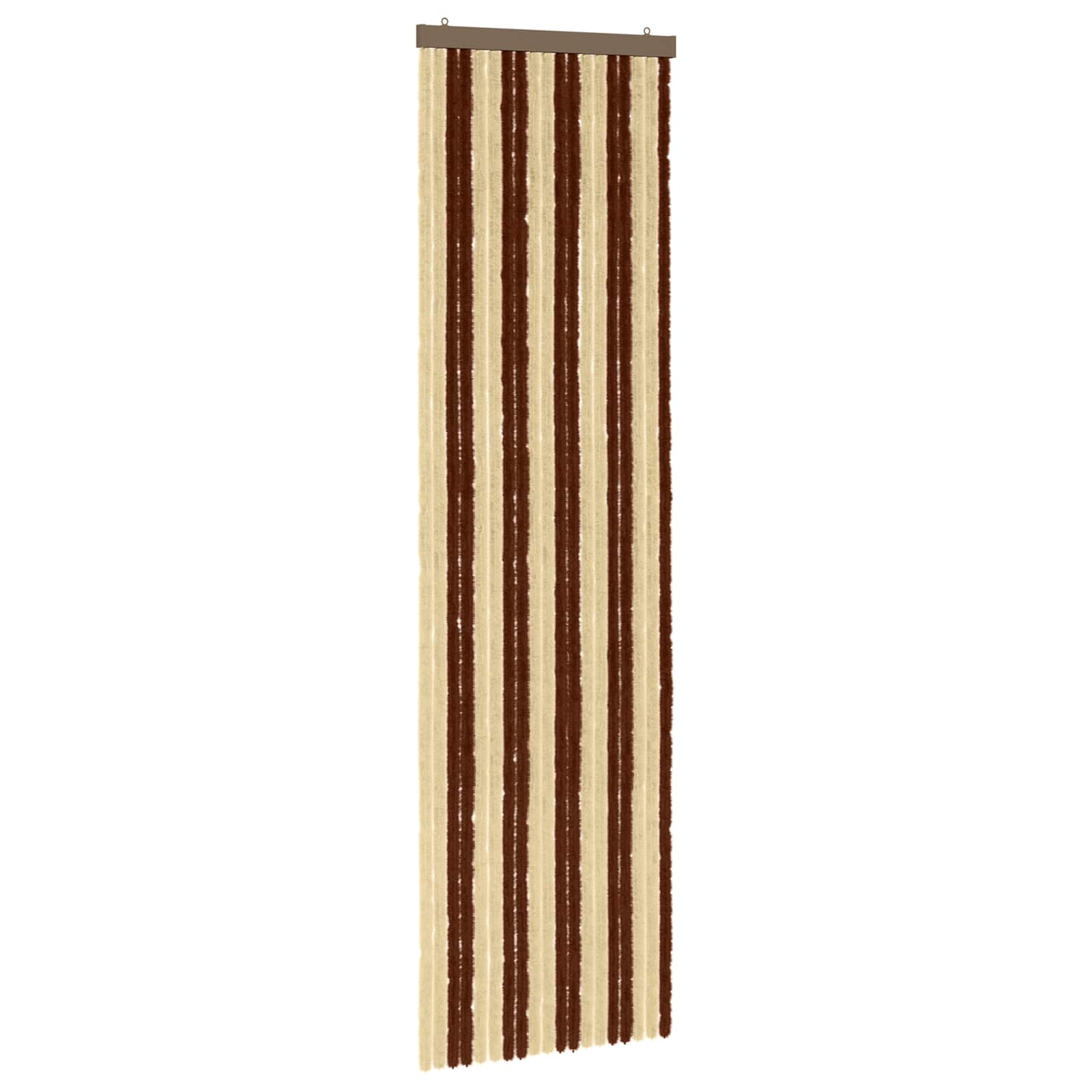 Insecten Gordijn Chenille Bruin en beige 56 x 200 cm 100% PP