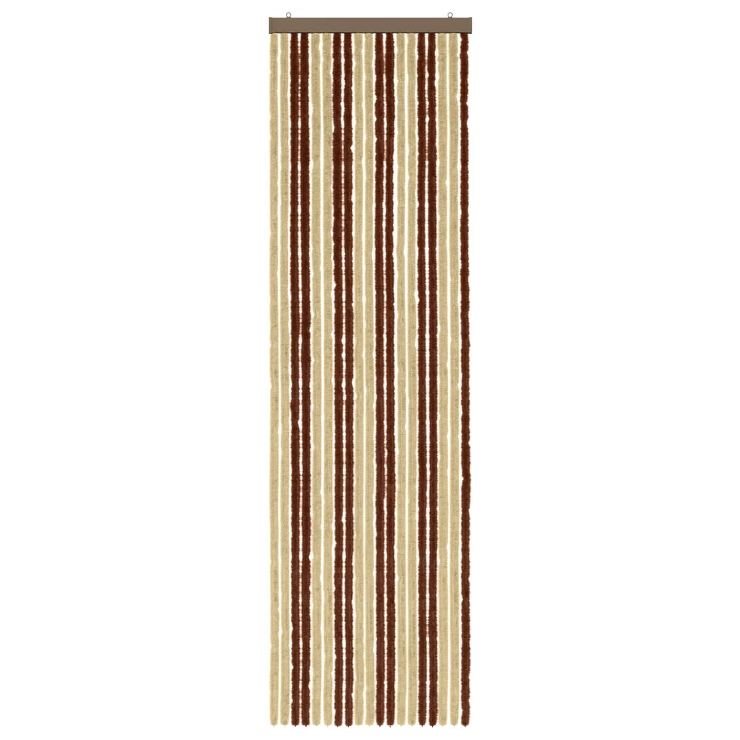 Insecten Gordijn Chenille Bruin en beige 56 x 200 cm 100% PP