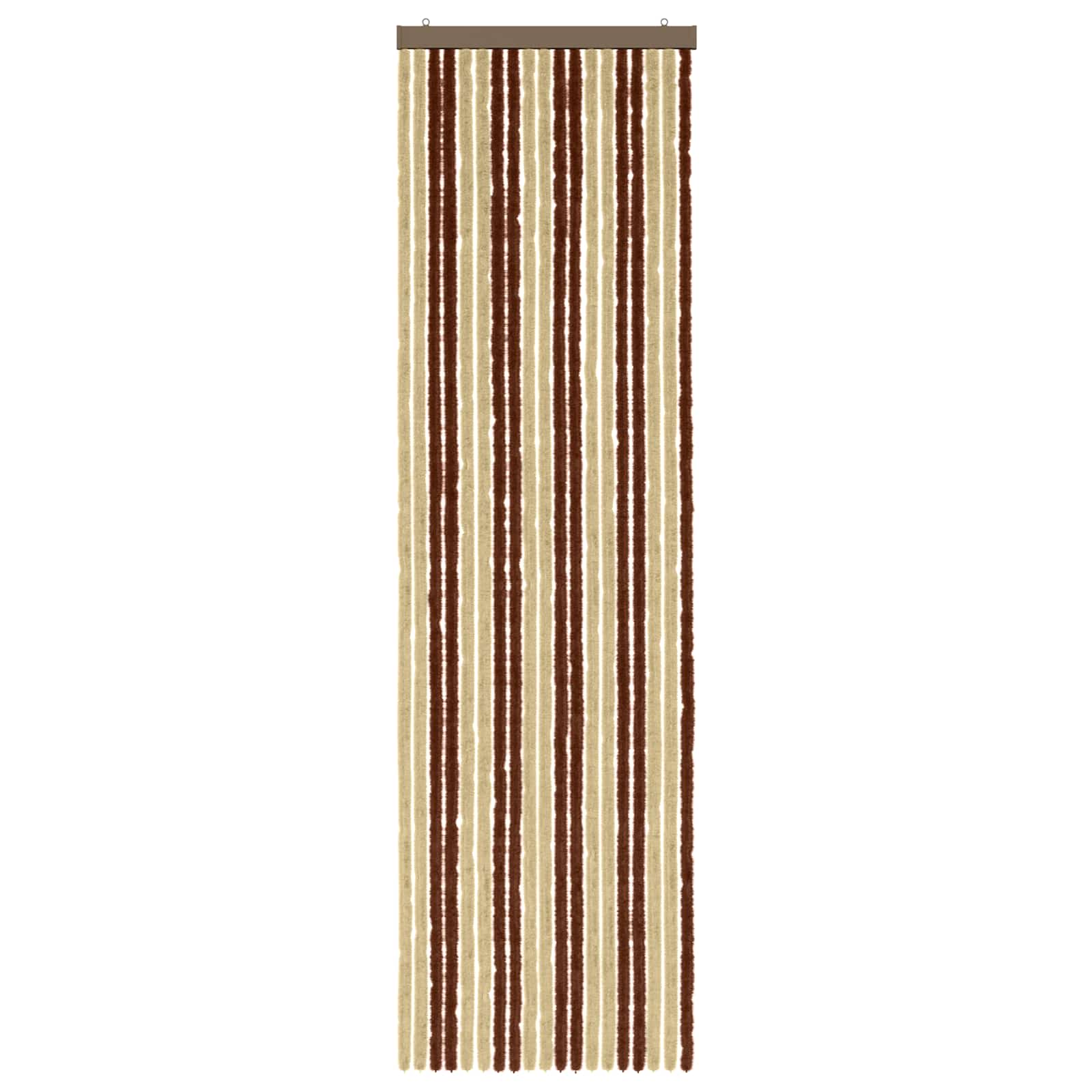 Insecten Gordijn Chenille Bruin en beige 56 x 200 cm 100% PP