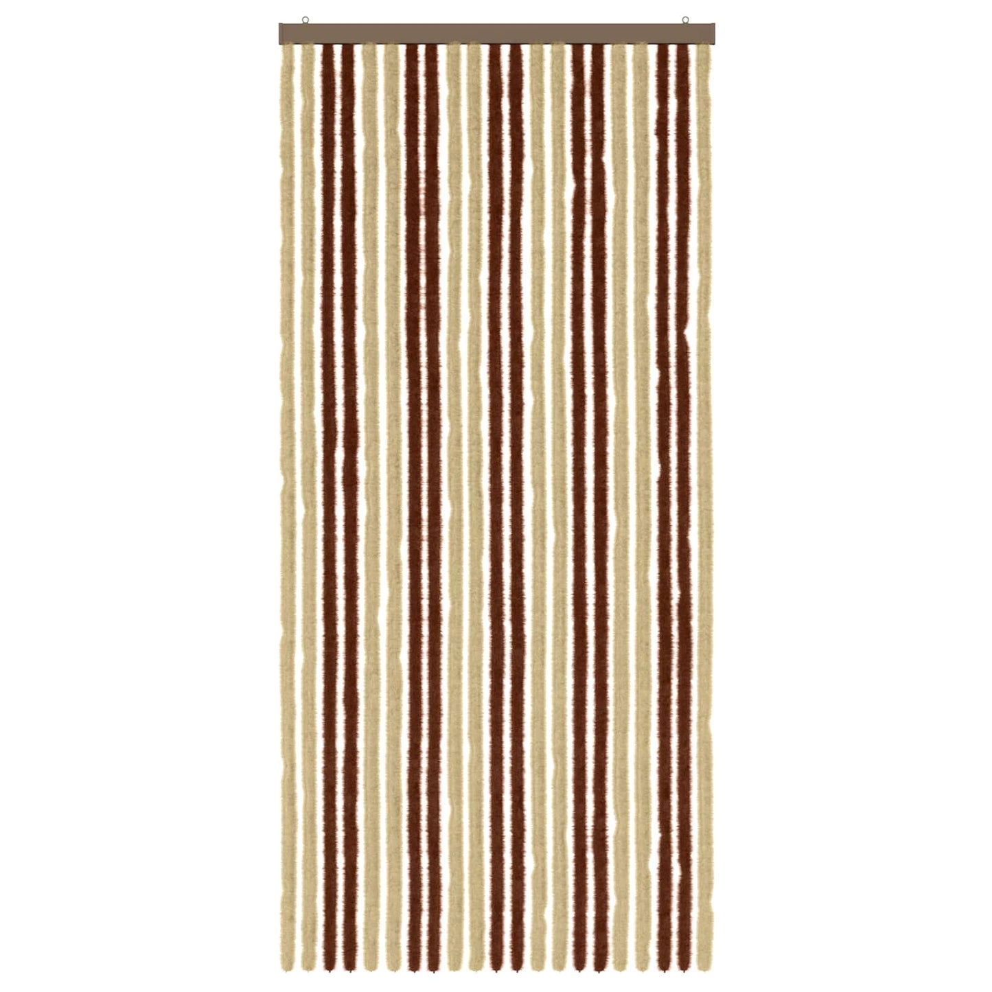 Insecten Gordijn Chenille Bruin en beige 90 x 200 cm 100% PP