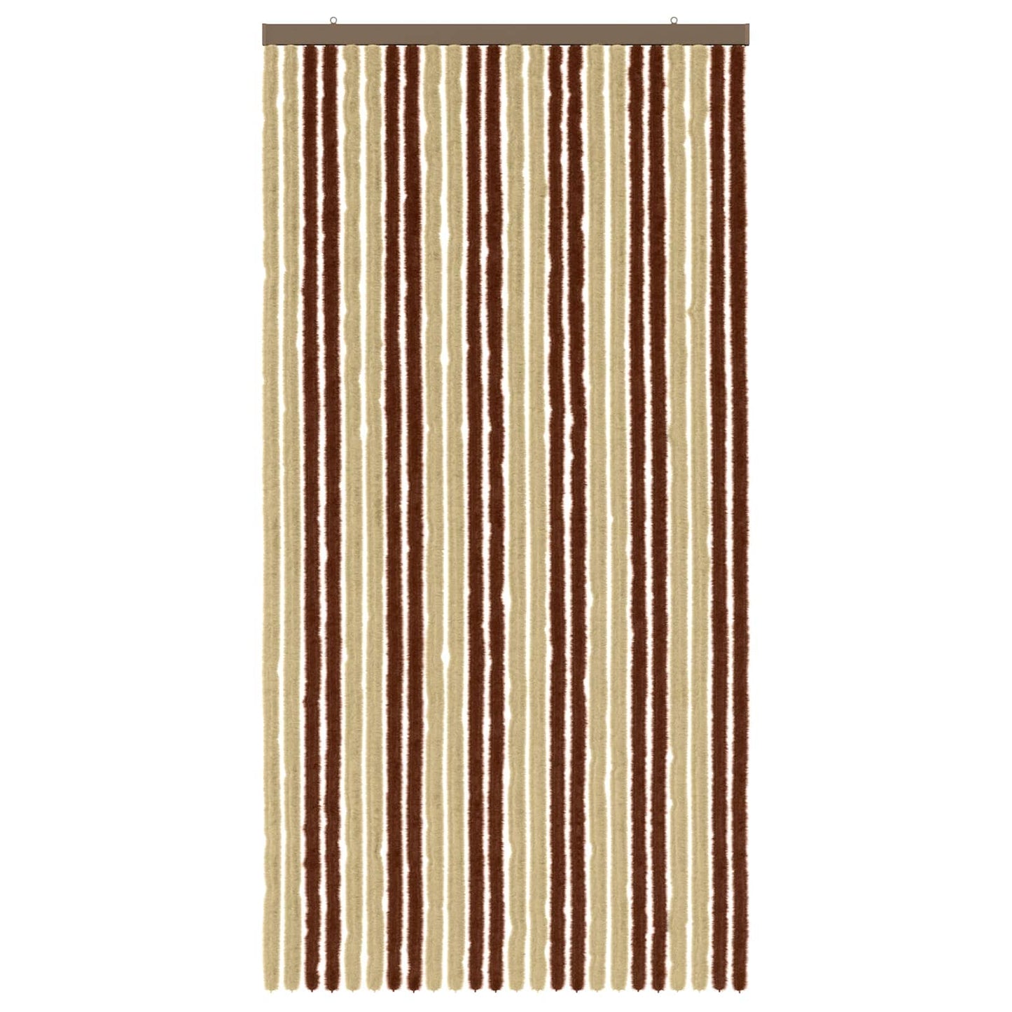 Insecten Gordijn Chenille Bruin en beige 100 x 200 cm 100% PP