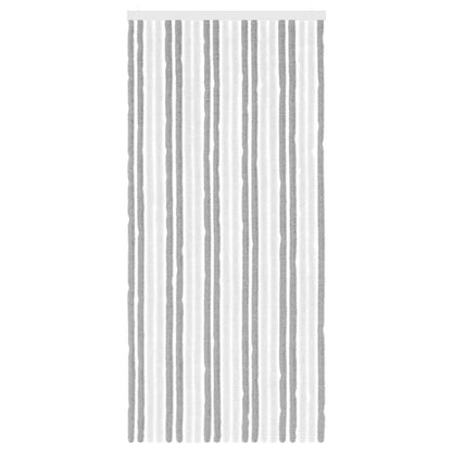 Insecten Gordijn Chenille Grijs en Wit 90 x 200 cm 100% PP
