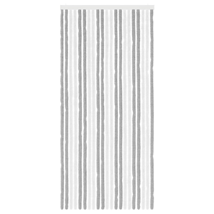 Insecten Gordijn Chenille Grijs en Wit 90 x 200 cm 100% PP