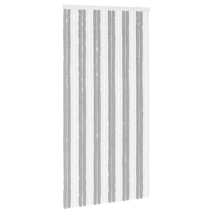 Insecten Gordijn Chenille Grijs en Wit 100 x 200 cm 100% PP