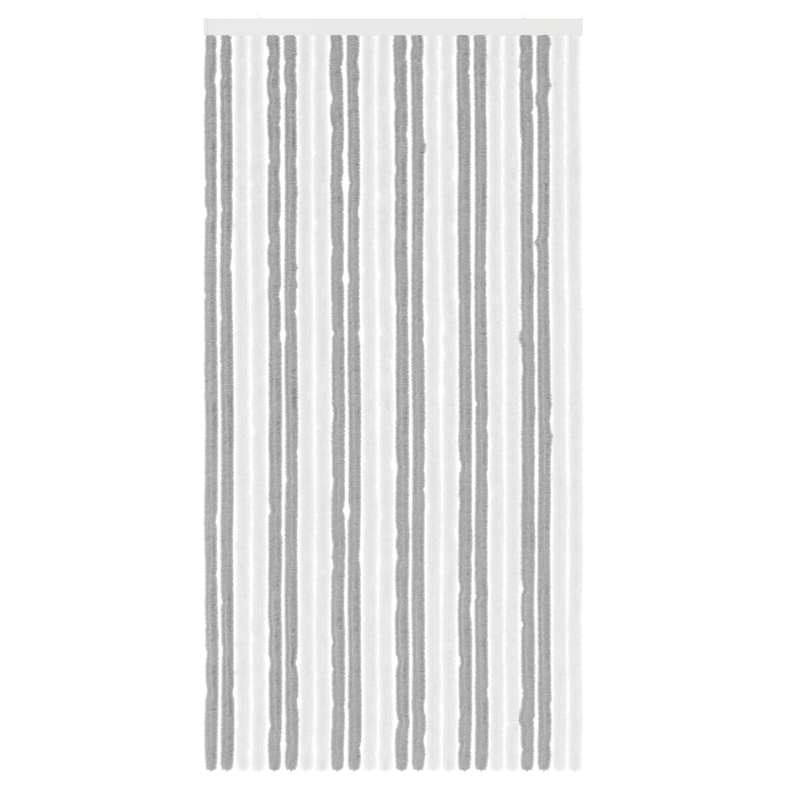 Insecten Gordijn Chenille Grijs en Wit 100 x 200 cm 100% PP