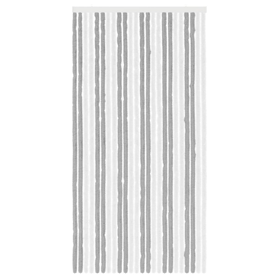 Insecten Gordijn Chenille Grijs en Wit 100 x 200 cm 100% PP