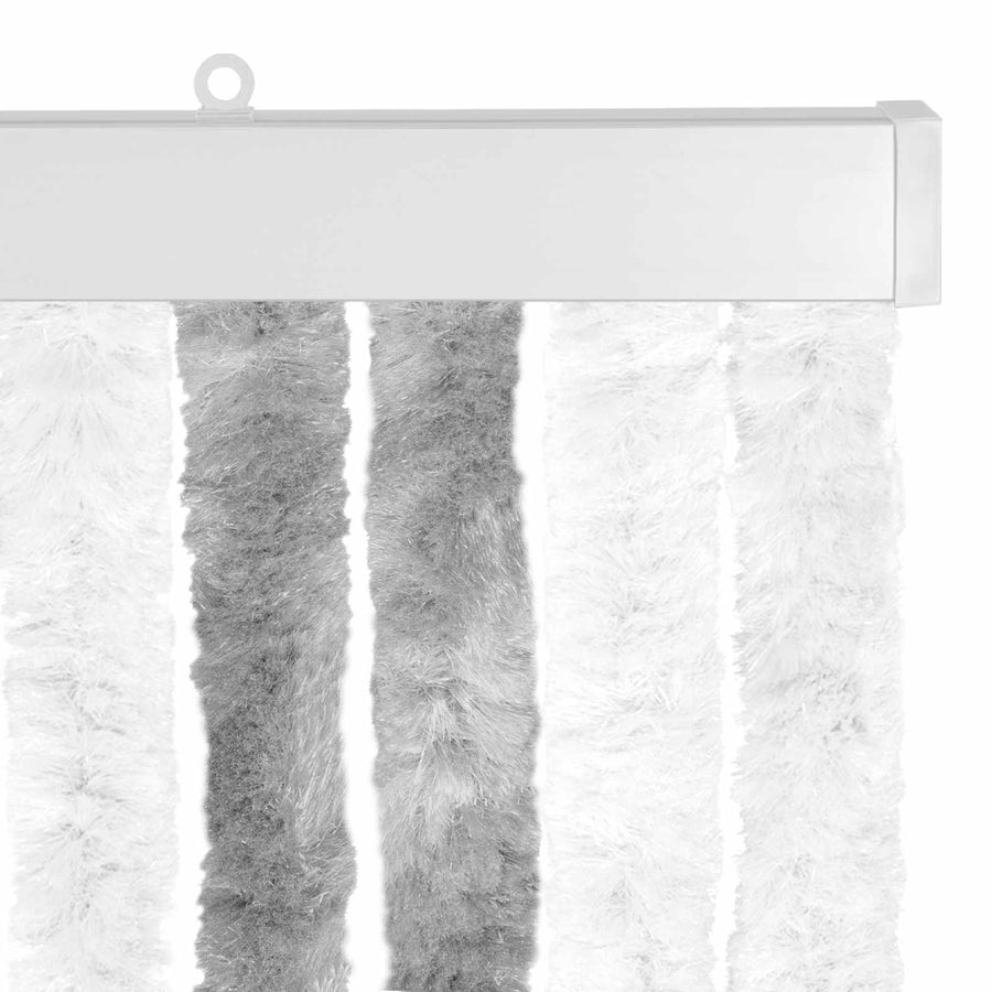Insecten Gordijn Chenille Grijs en Wit 100 x 220 cm 100% PP