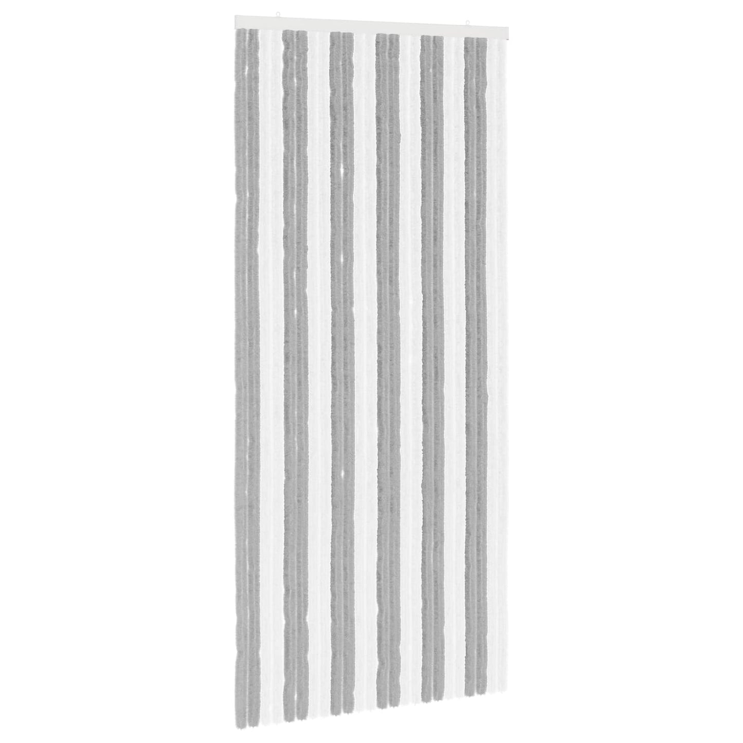 Insecten Gordijn Chenille Grijs en Wit 100 x 220 cm 100% PP