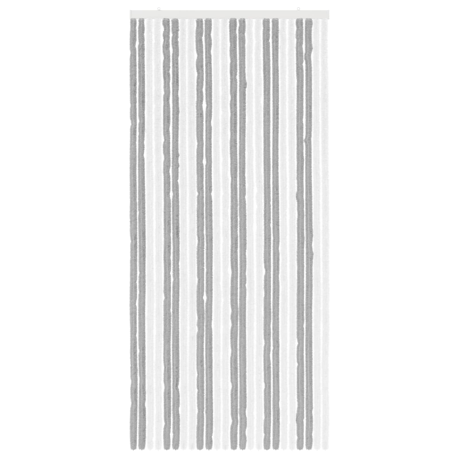 Insecten Gordijn Chenille Grijs en Wit 100 x 220 cm 100% PP