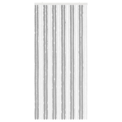 Insecten Gordijn Chenille Grijs en Wit 100 x 220 cm 100% PP