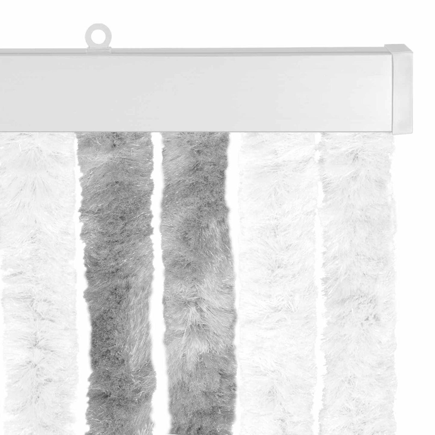 Insecten Gordijn Chenille Grijs en Wit 118 x 220 cm 100% PP