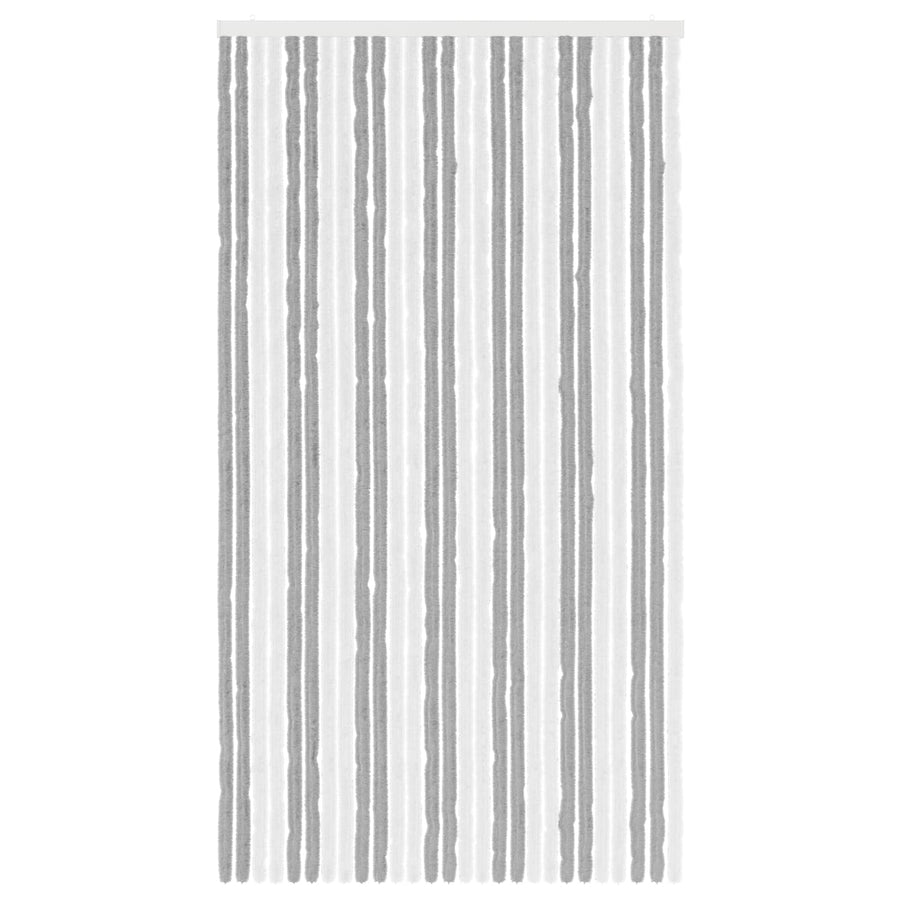 Insecten Gordijn Chenille Grijs en Wit 118 x 220 cm 100% PP