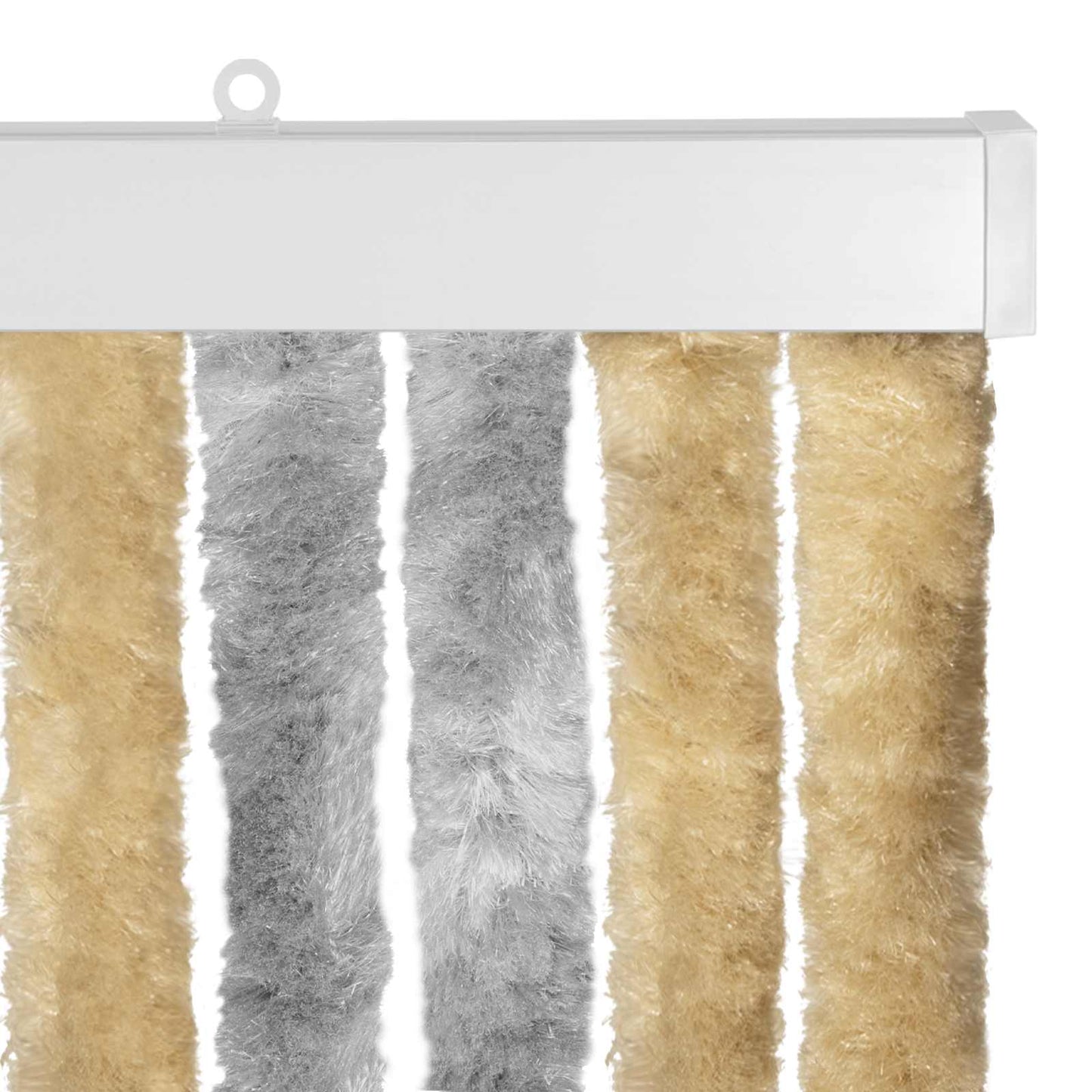 Insecten Gordijn Chenille Grijs en Beige 56 x 200 cm 100% PP