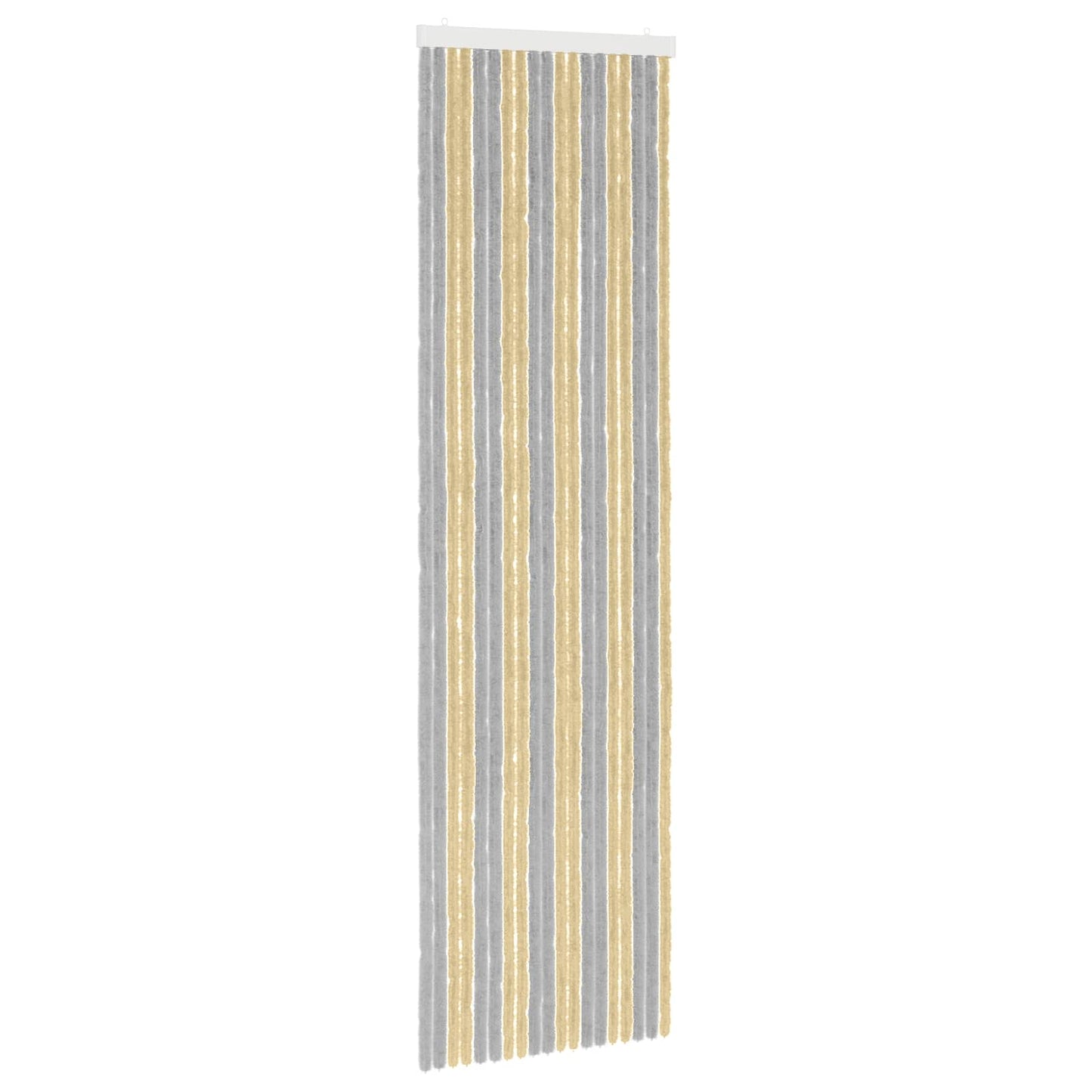 Insecten Gordijn Chenille Grijs en Beige 56 x 200 cm 100% PP