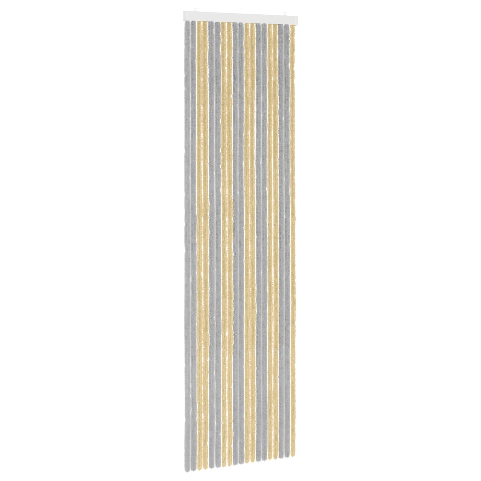 Insecten Gordijn Chenille Grijs en Beige 56 x 200 cm 100% PP