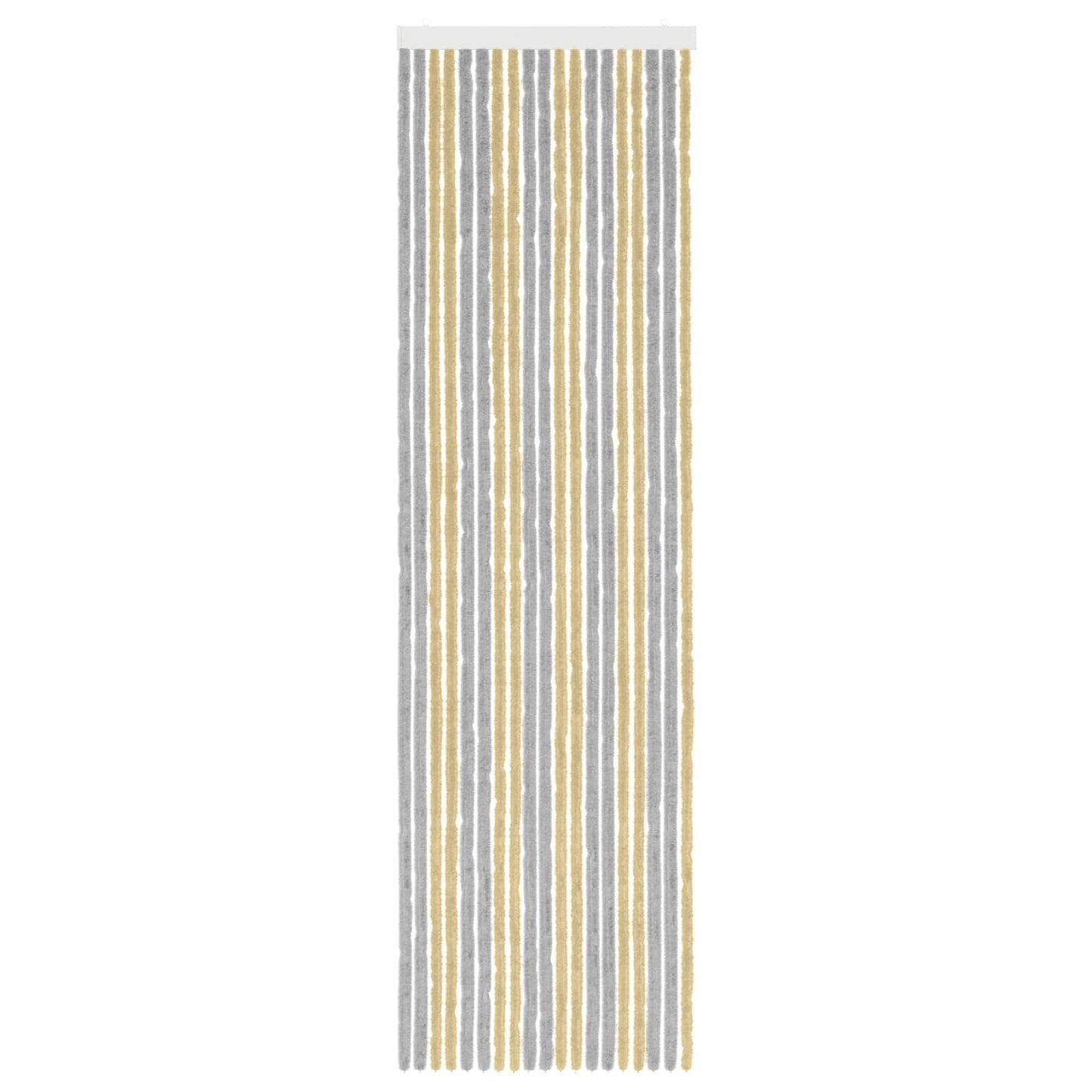 Insecten Gordijn Chenille Grijs en Beige 56 x 200 cm 100% PP