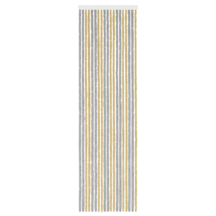 Insecten Gordijn Chenille Grijs en Beige 56 x 200 cm 100% PP
