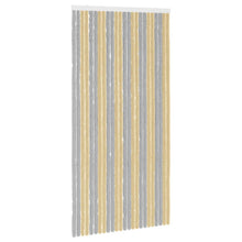 Insecten Gordijn Chenille Grijs en Beige 100 x 200 cm 100% PP
