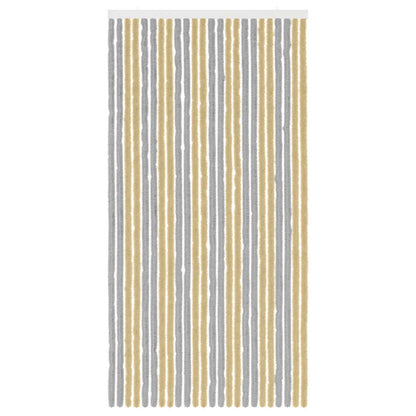 Insecten Gordijn Chenille Grijs en Beige 100 x 200 cm 100% PP