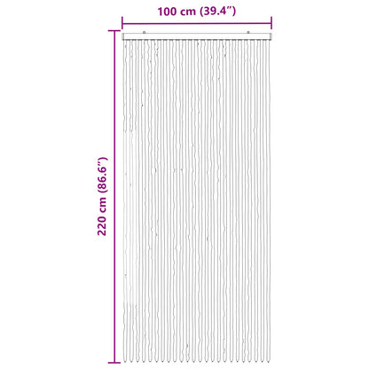 Insecten Gordijn Chenille Grijs en Beige 100 x 220 cm 100% PP