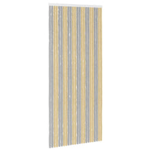 Insecten Gordijn Chenille Grijs en Beige 100 x 230 cm 100% PP