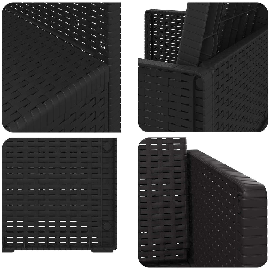 Tuin Eetstoelen 2 pcs Antraciet 53 x 47 x 88,5 cm PP