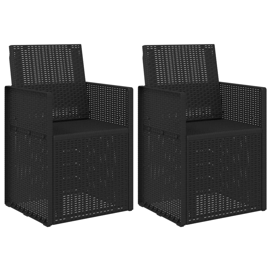 Tuin Eetstoelen 2 pcs Antraciet 53 x 47 x 88,5 cm PP