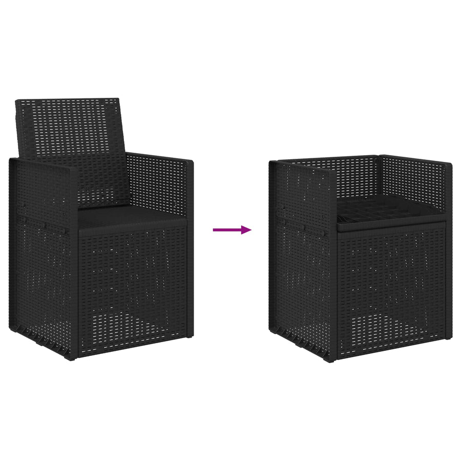 Tuin Eetstoelen 2 pcs Antraciet 53 x 47 x 88,5 cm PP
