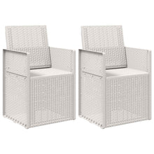 Tuin Eetstoelen 2 pcs Wit PP