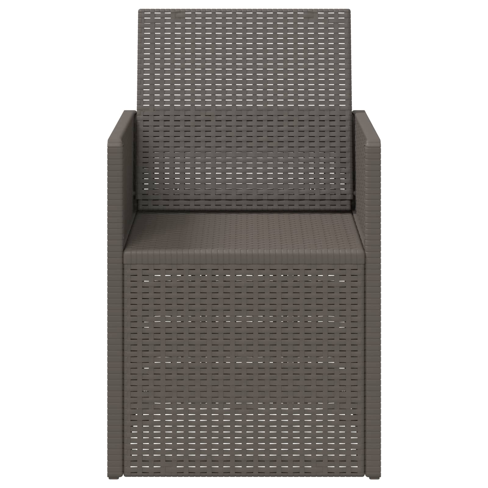 Tuin Eetstoelen 2 pcs Lichtgrijs PP