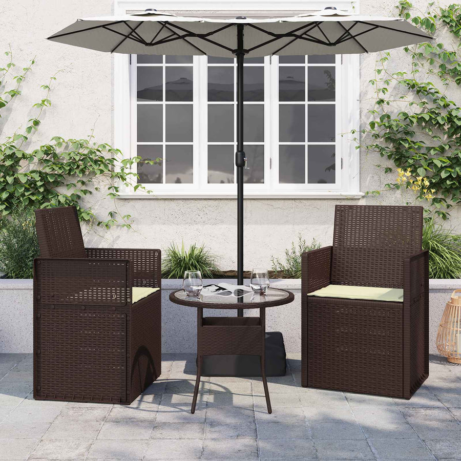 Zitkussens 2 st. Crème 47 x 36 x 2 cm Polyester