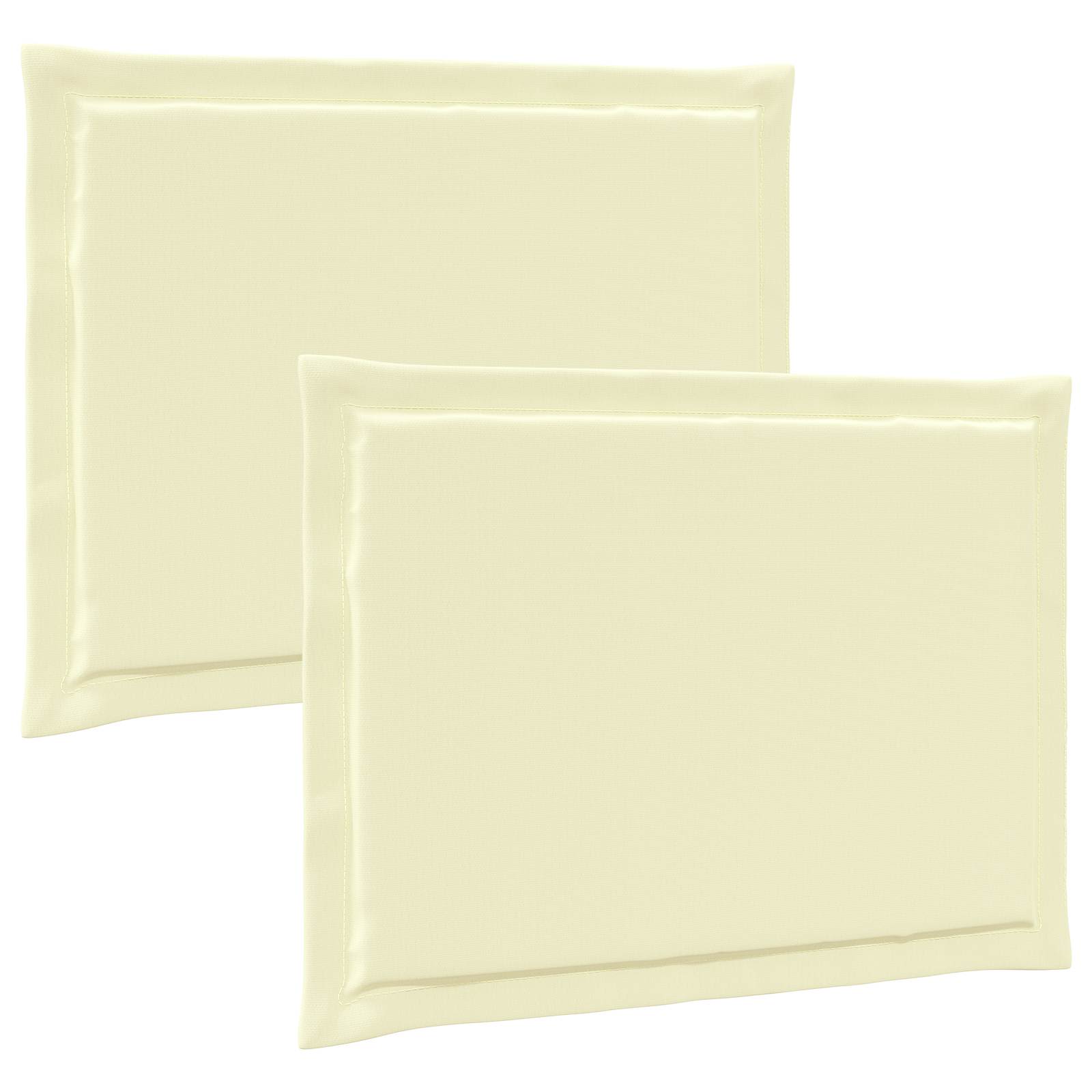 Zitkussens 2 st. Crème 47 x 36 x 2 cm Polyester