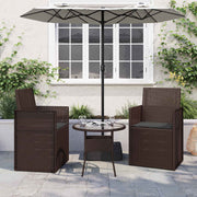 Zitkussens 2 stuks antraciet 47x36x2 cm polyester