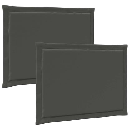 Zitkussens 2 pcs Antracietkleurig 47 x 36 x 2 cm Polyester