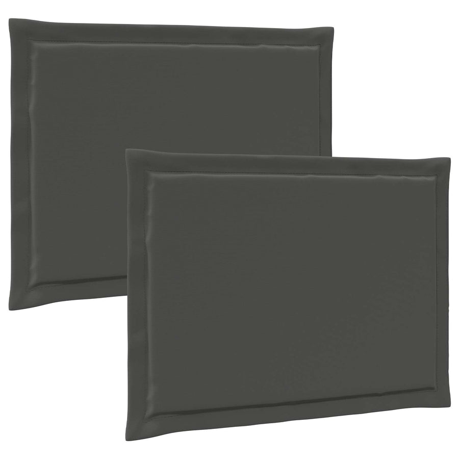 Zitkussens 2 pcs Antracietkleurig 47 x 36 x 2 cm Polyester