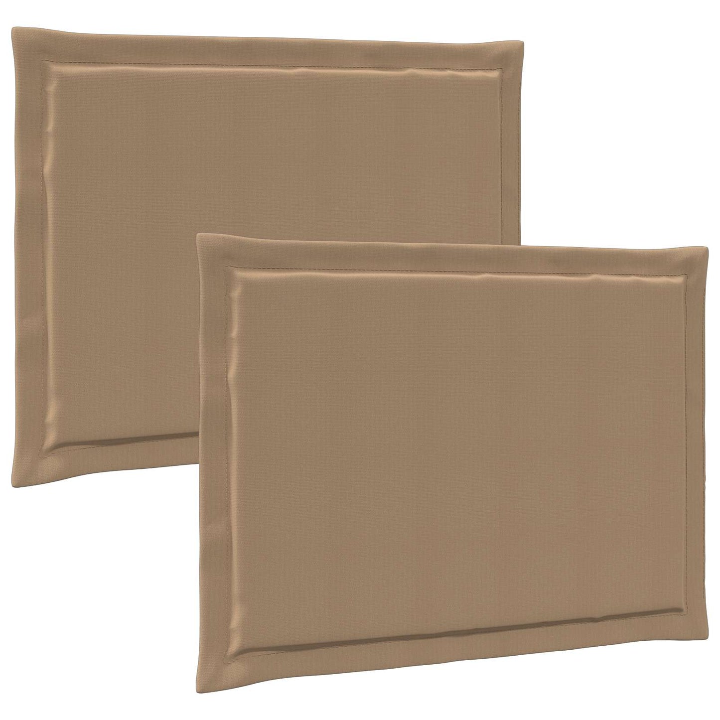 Zitkussens 2 pcs Taupe 47 x 36 x 2 cm Polyester