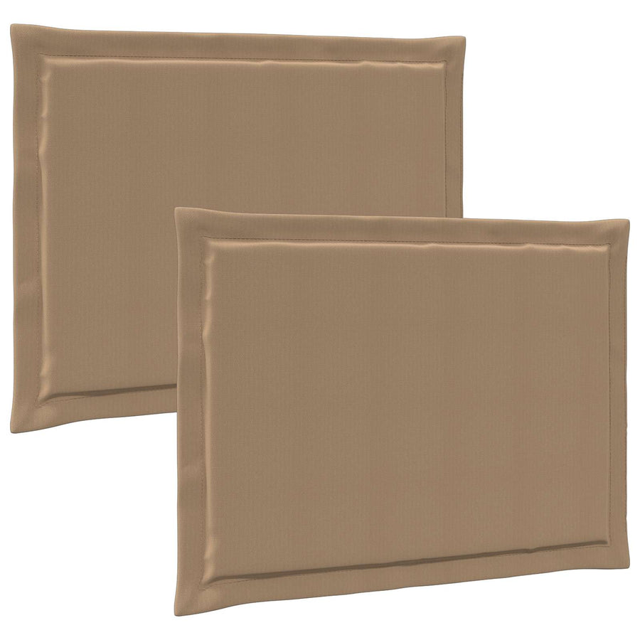 Zitkussens 2 pcs Taupe 47 x 36 x 2 cm Polyester