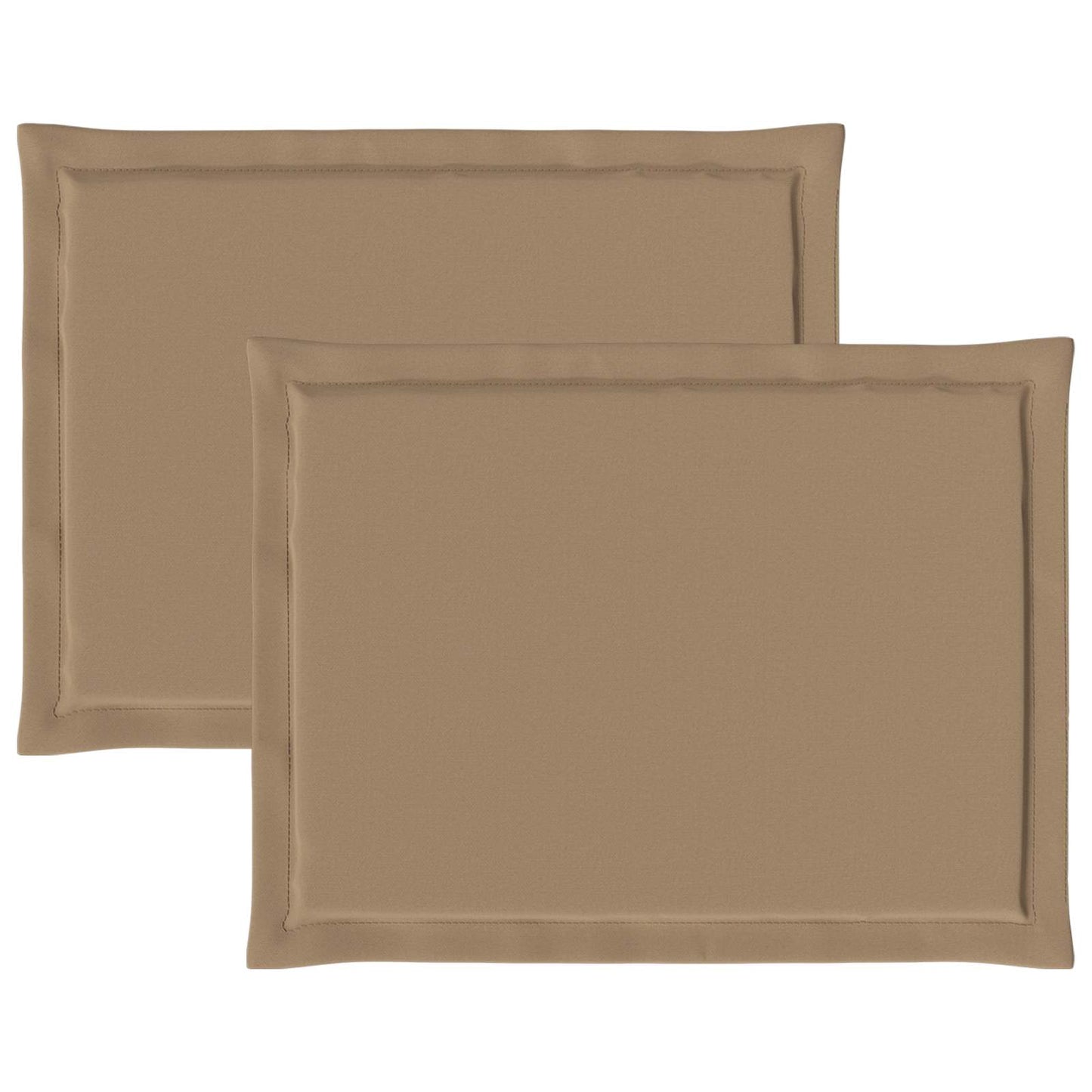 Zitkussens 2 pcs Taupe 47 x 36 x 2 cm Polyester